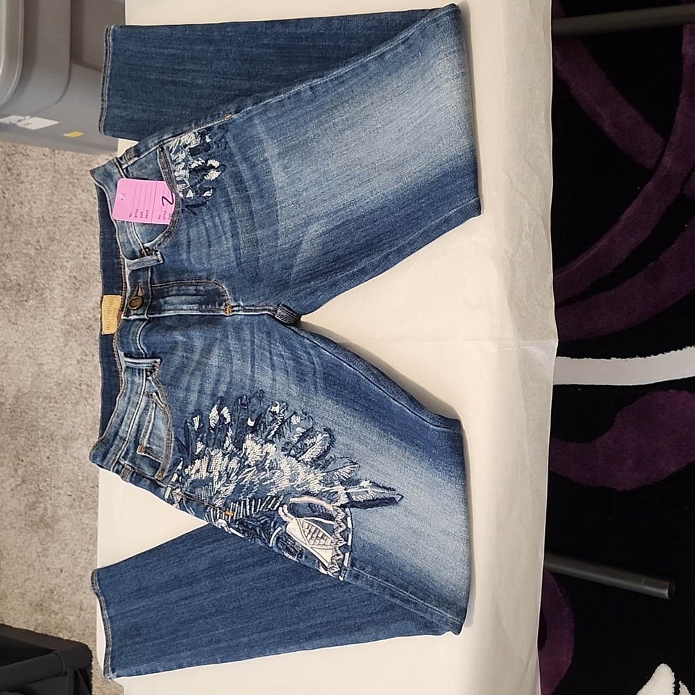 Women's Driftwood Marilyn Embroidered Skinny Jeans Size 26